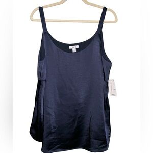 Bar Ill Women’s Plus Size Navy Blue Scoop-Neck Camisole Suit Separate 1X NWT